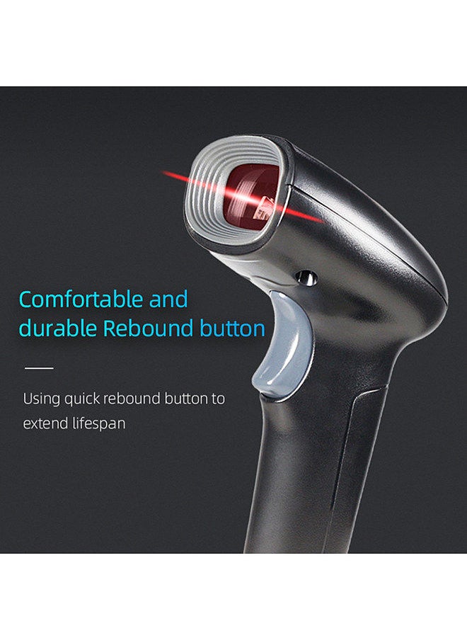 Generic USB Barcode Scanner 1D Handheld Wired Bar Code Reader with Stand Support Paper Code  - Image 3