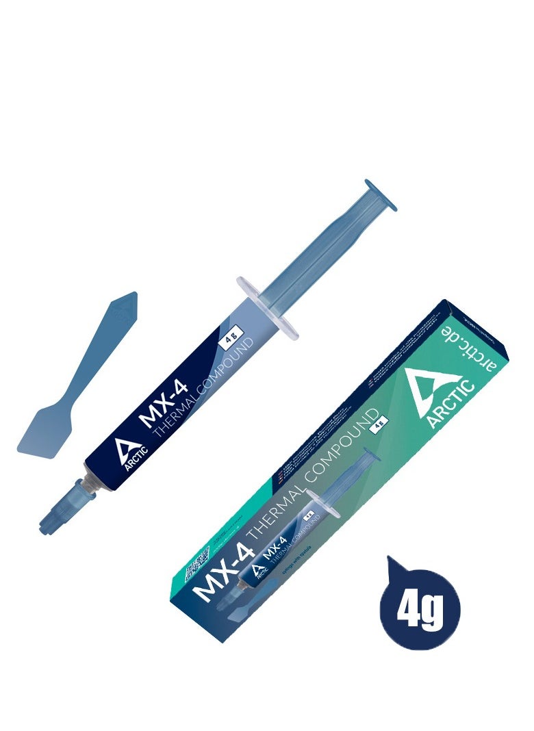 Arctic - MX-4 (incl. Spatula, 4 g)  Thermal Paste for Computer CPU, GPU - PC, PS4, XBOX, Heat Conductive Silicon-based Thermal Pastes, Thermal Compound High Thermal Conductivity, long durability, safe application, non-conductive - Image 1