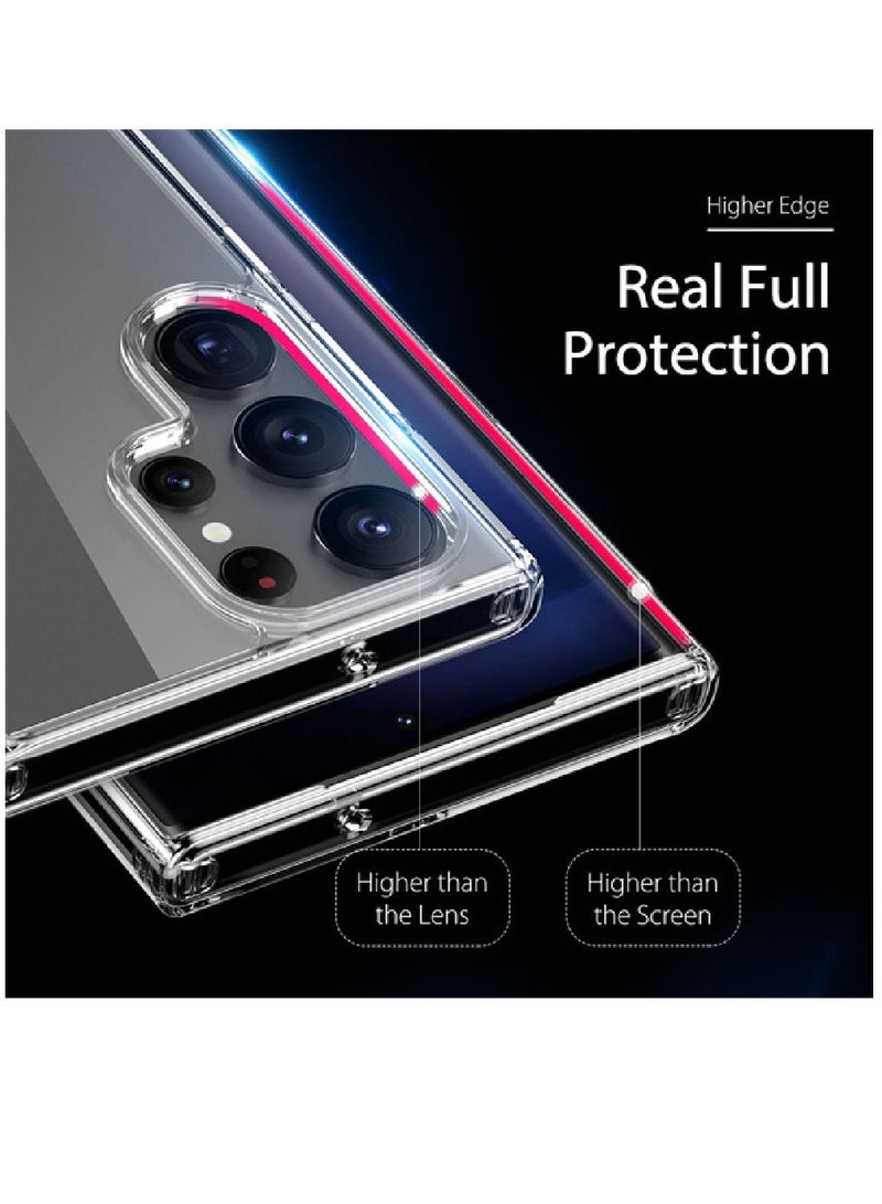 Olliwon Protective Crystal Clear Camera Protection Back Case Cover For Samsung Galaxy S23 Ultra - Image 3