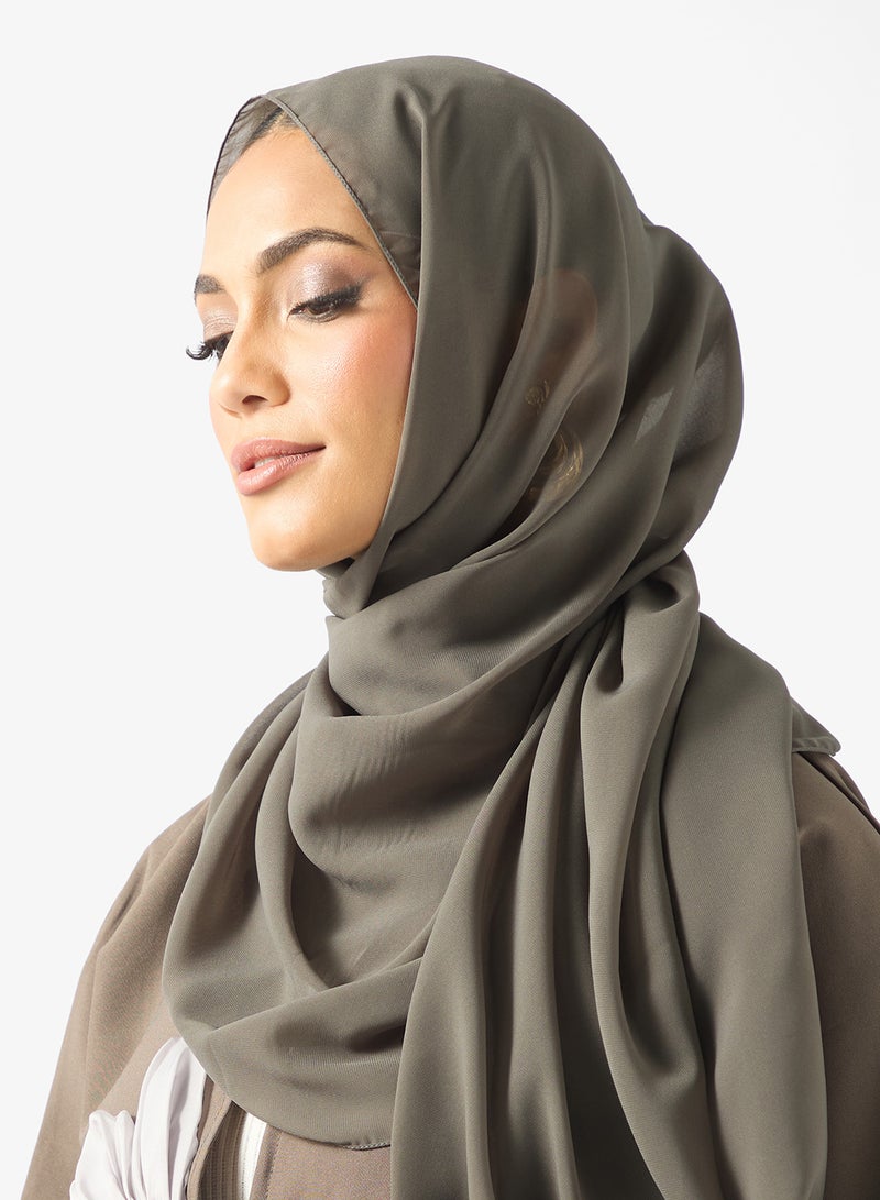 Khizana Abaya With Floral Applique & Sheila - Image 4