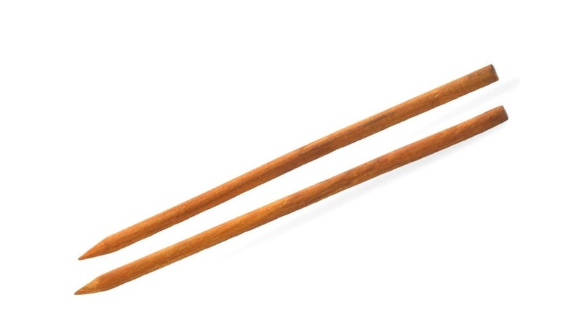 Generic Wooden paniyaram Stick Turner Wood Stick 2 Pcs  - Image 1