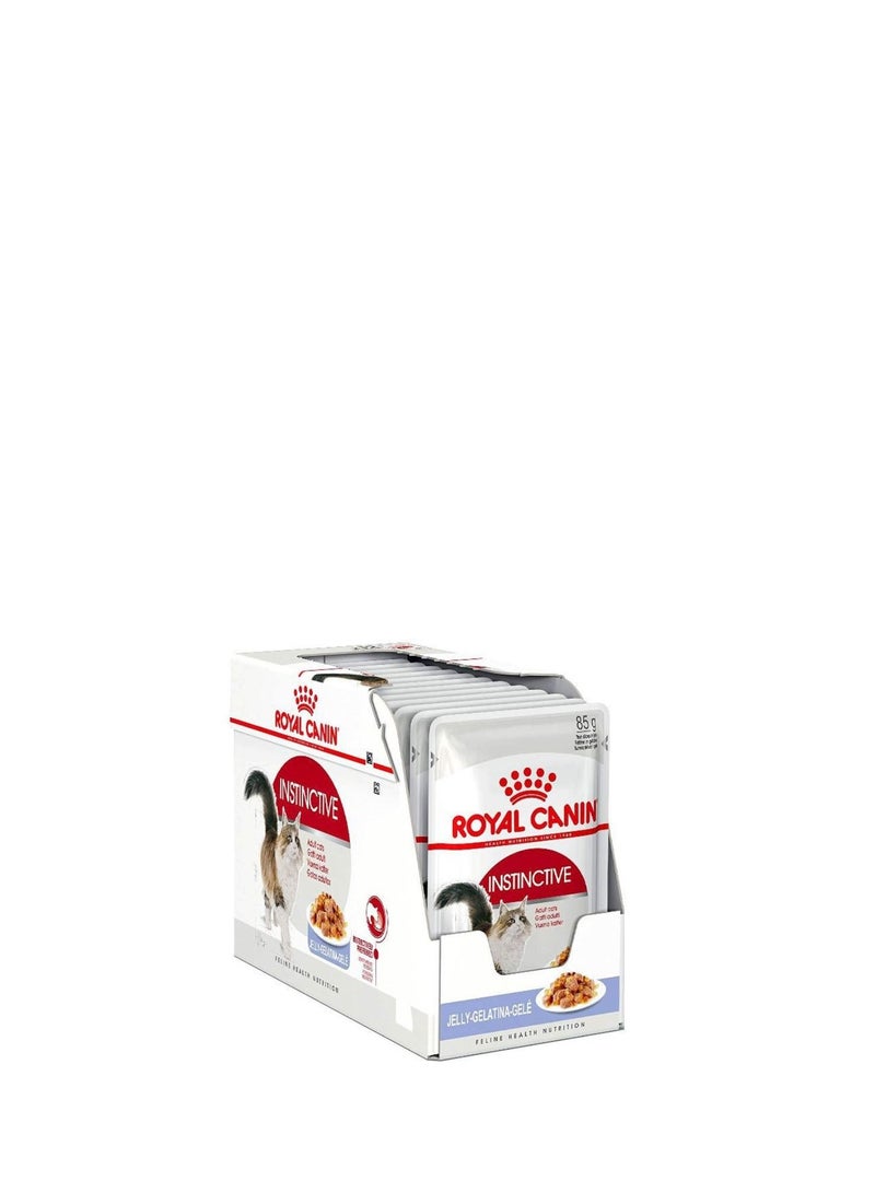 Feline Health Nutrition Instinctive Adult Cats Jelly Wet Food Pouches 85g (Pack Of 12)