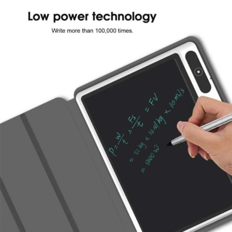 LCD Writing Tablet 10 Inch, Electronic Notepad Drawing Board Graphic Tablet with Faux Leather Case, Handwriting Board for Work Study Memos Business Meetings Daily Notes, Black - Image 5