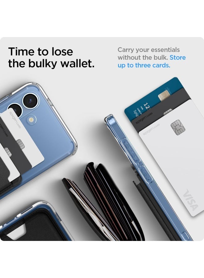 Spigen محفظة بطاقات فالنتينوس (MagFit) مغناطيسية [3 بطاقات] لسلسلة سامسونج جالاكسي S25 مع غلاف مغناطيسي فقط ومتوافقة مع MagSafe مع طرازات آيفون 16/15/14/13/12 - أسود - Image 5