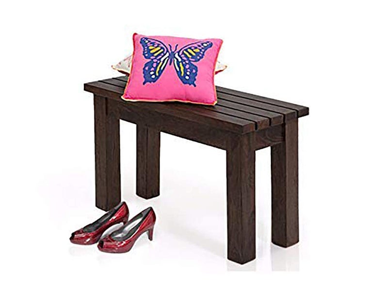 ANUBHAV HANDICRAFTS ANUBHAV HANDICRAFTS Solid Sheesham Wood Bench for Living Room 2 Seater Bench Wooden Bench Bench for Dining Table Bench Outdoor Bench Garden Bench Brown Finish Walnut Finish 2 Seater 