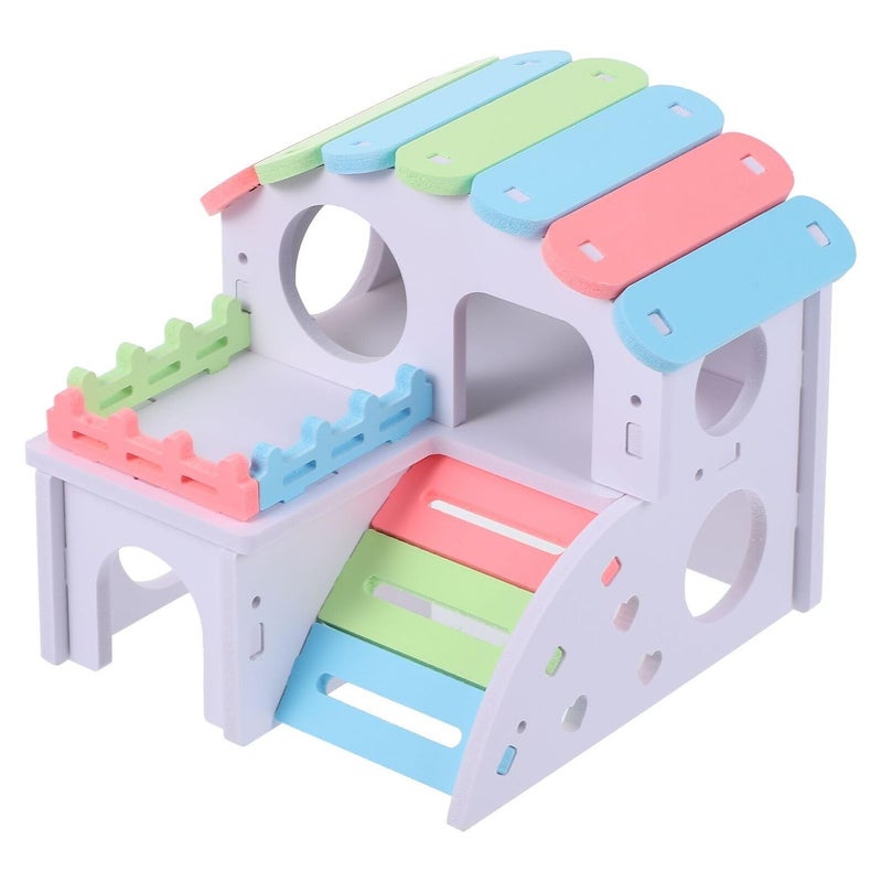 SUPVOX Soft Hamster Bungalow Mini Pet Sleeping Bed Nest Small Cage - Image 2