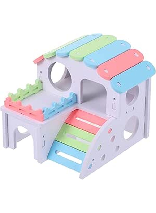 SUPVOX Soft Hamster Bungalow Mini Pet Sleeping Bed Nest Small Cage - Image 1