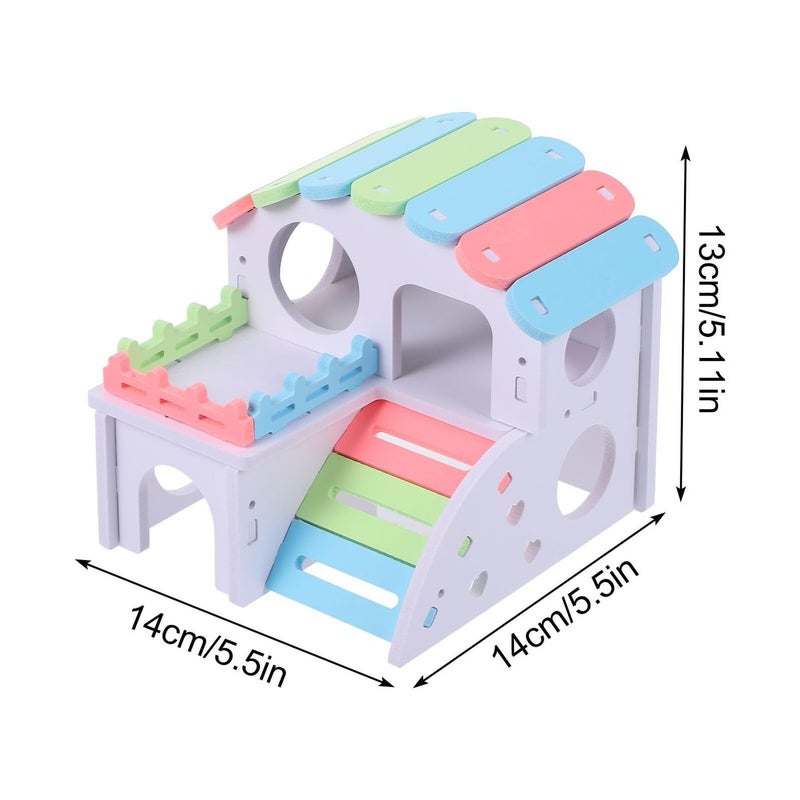 SUPVOX Soft Hamster Bungalow Mini Pet Sleeping Bed Nest Small Cage - Image 3