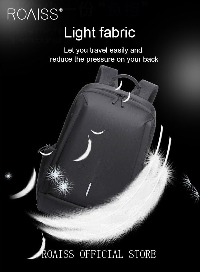 roaiss Large Capacity Outdoor Travel Laptop Backpack for Men Casual Double Shoulder Backpack New Fashion Men's Multifunctional Waterproof Daypack Large Capacity Outdoor Travel Laptop  - Image 3