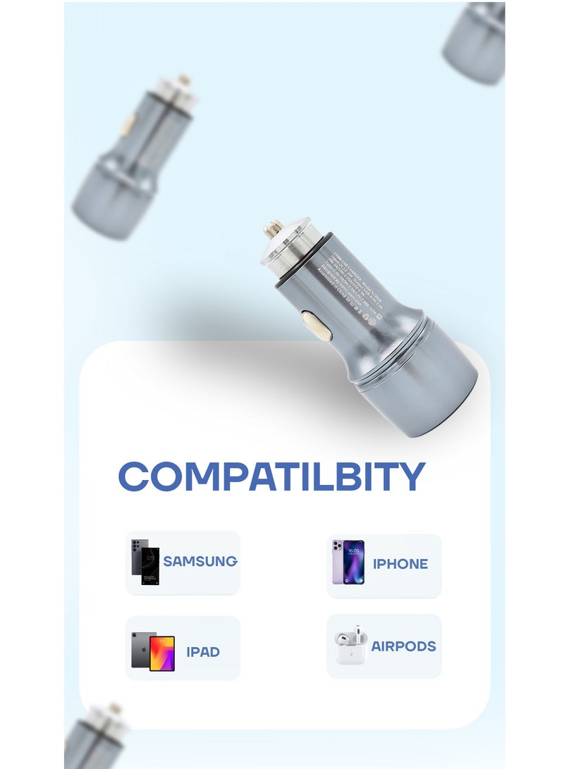 sonic jeem super steel car charger fast charging (SJ201A) - Image 2