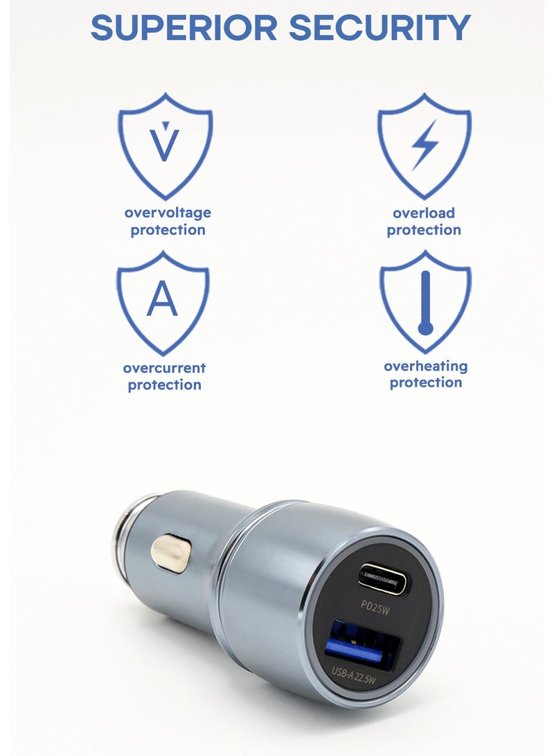 sonic jeem super steel car charger fast charging (SJ201A) - Image 3