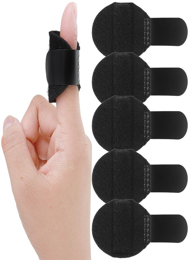 DSLSQD 5 Pieces Trigger Finger Splints, Finger Support Brace Finger Stabilizer Kit Trigger Finger Splints Fits for Thumb/Middle/Ring/Index/Pinky Broken Straightening Aarthritis Black - Image 1