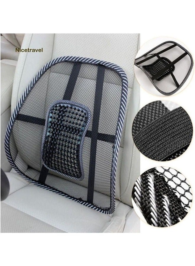 Lumbar Support, Car Mesh Back Support with Massage Beads Ergonomic Designed for Comfort and Lower Back Pain Relief - Lumbar Back Support Cushion for Car Seat, Office Chair,Wheelchair - Image 1