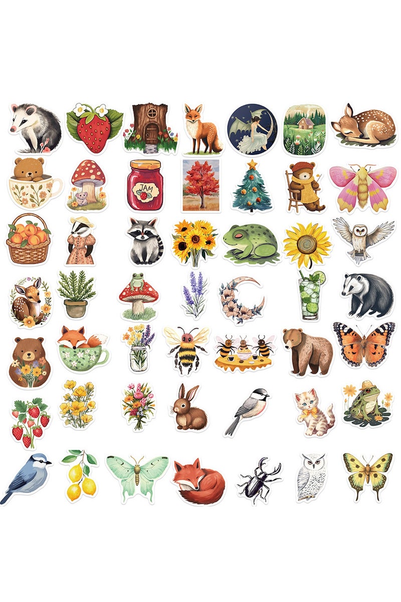 ORAINBOW 50 Pcs Forest Aesthetic Stickers Pack Waterproof Durable Designs for Teens Kids Adults Ideal for Parties Gifts School Projects - Image 3