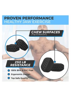 SYOSI 2 Pieces Black Jaw Exerciser Chisel Jawline Ball for Facial Toner  - Image 4
