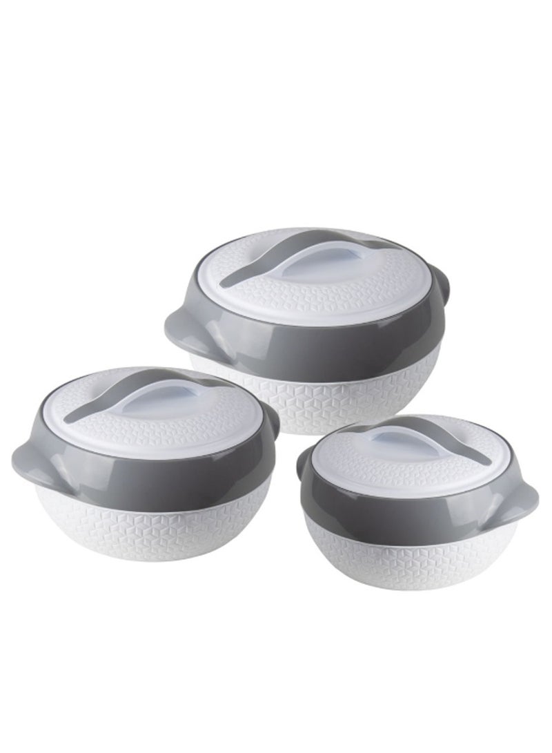 ميلتون طقم حافظات طعام من 3 قطع داخلية من الستانلس ستيل (1000مل ، 1500مل ، 2500مل) - Image 1