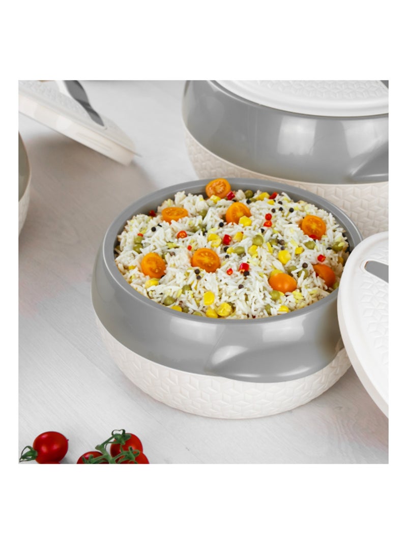 ميلتون طقم حافظات طعام من 3 قطع داخلية من الستانلس ستيل (1000مل ، 1500مل ، 2500مل) - Image 5