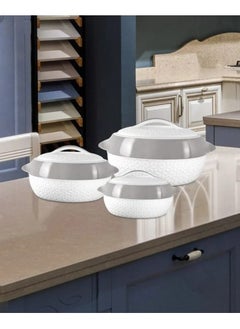 Milton 3 Piece Stainless Steel Inner Food Container Set (1000ml1500ml 2500ml  - Image 2