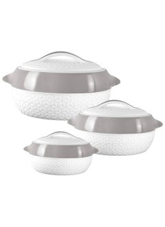Milton 3 Piece Stainless Steel Inner Food Container Set (1000ml1500ml 2500ml  - Image 1