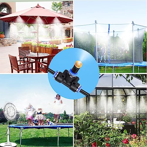 APPSTER Misting Cooling System 10Mtr Pipe + 5pcs Atomization Nozzles + 1/2" Tap Connector + Cutter for DIY Sanitization Fogger Sprayer Watering Fogging Kit Sprinkler for Garden Outdoor Balcony - Image 4