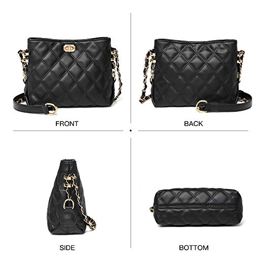 Sivim Small Crossbody Bags for Women Purses Fashion Leather Lightweight Handbags Shoulder Bag(Dark Blue) - Image 3