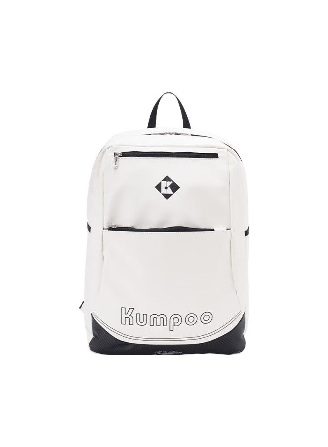 Kumpoo Tennis Bag With Separate Shoe Compartment, Multi-compartment Storage, Multi-functional Backpack Kbr-002 White And Black - Image 5