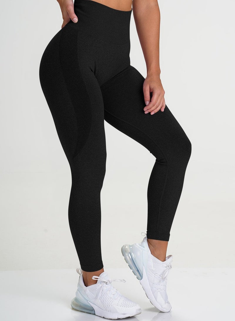 Loquat Yoga Tight Fitting Stretch Soft Pants Black  - Image 2