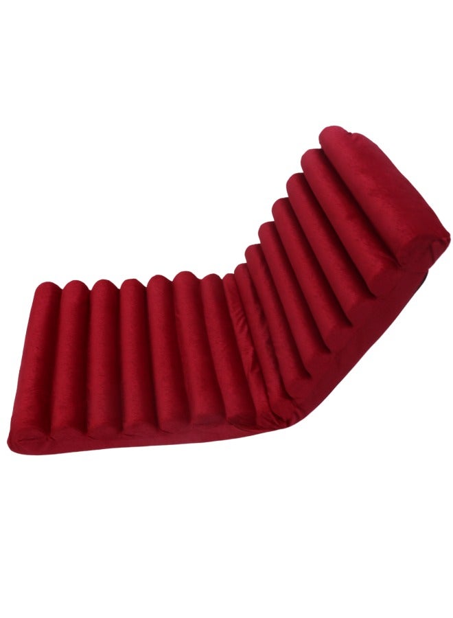 SMART HOME Floor Sofa - Foldable Floor Chair with Fully Adjustable Backrest, Soft Velvet Upholstered Chair with Comfortable Interior Padding Suitable for Travel, Picnics, Camping and Outdoor Enjoyment - Image 3