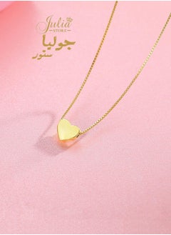 Stainless Steel Gold Heart Necklaces for Women 14k Gold Plated Pendant Necklace Simple Cute Necklaces for Women Dainty Choker Necklaces for Women Gold Jewelry By Julia Store