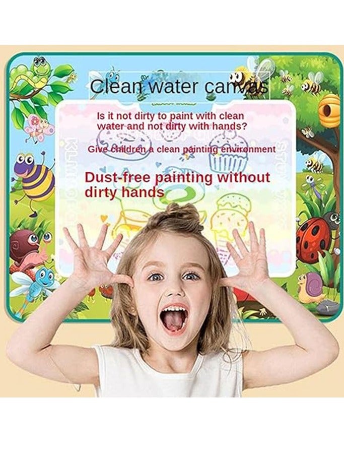 Arabest Kids Toys Water Doodle Mat Reusable 40 X 32 in Extra Large Painting Writing Doodle Water Color Drawing Board,Toddlers Preschool Education 2 3 4 5 6 7 8 Year Old Girl Boys Coloring - Image 5