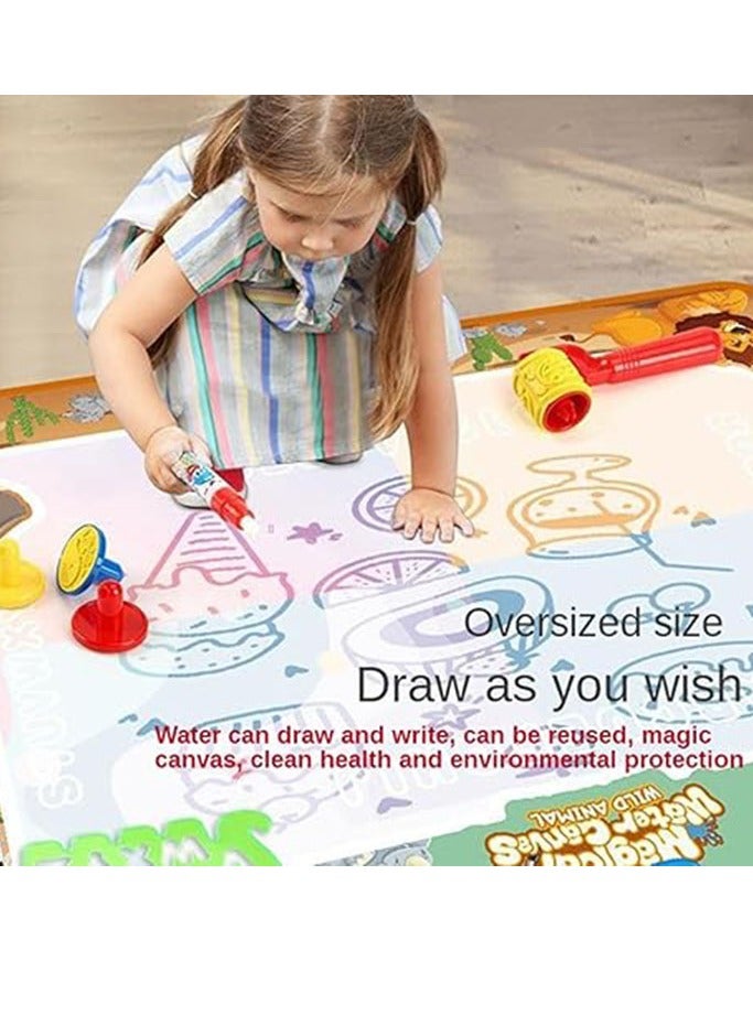 Arabest Kids Toys Water Doodle Mat Reusable 40 X 32 in Extra Large Painting Writing Doodle Water Color Drawing Board,Toddlers Preschool Education 2 3 4 5 6 7 8 Year Old Girl Boys Coloring - Image 3