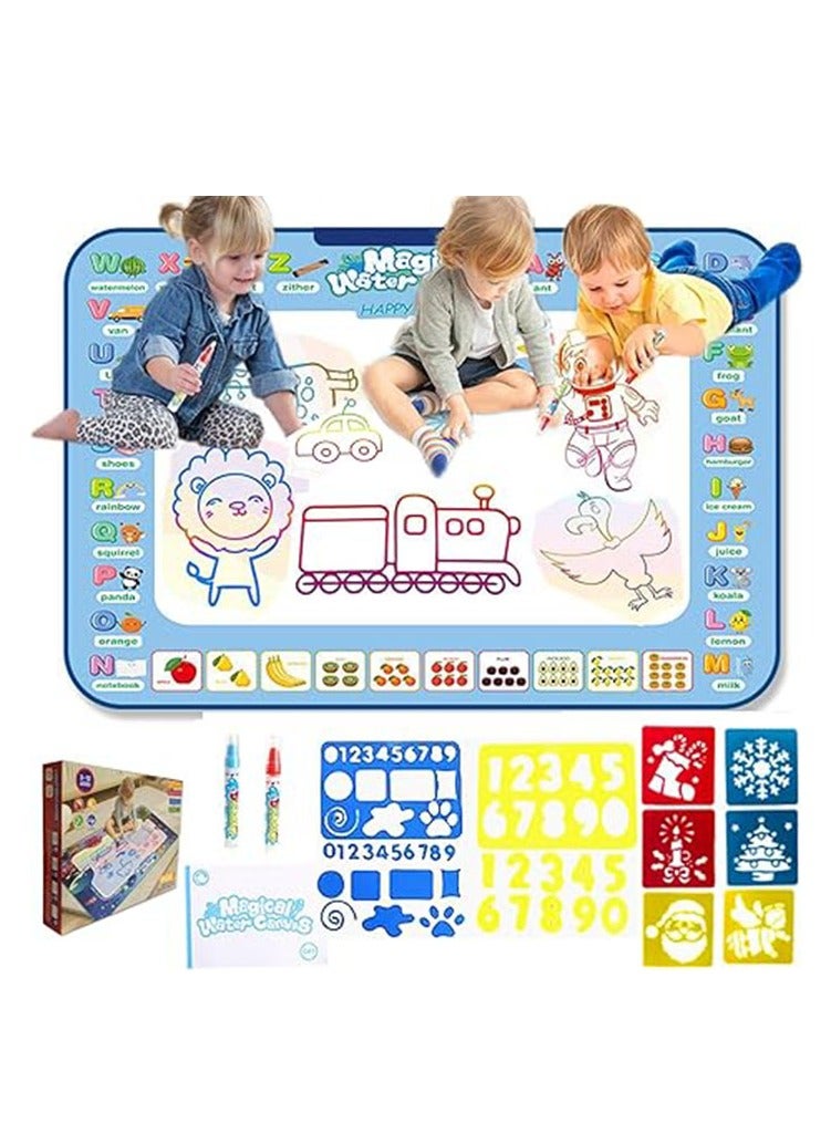 Arabest Kids Toys Water Doodle Mat Reusable 40 X 32 in Extra Large Painting Writing Doodle Water Color Drawing Board,Toddlers Preschool Education 2 3 4 5 6 7 8 Year Old Girl Boys Coloring - Image 1