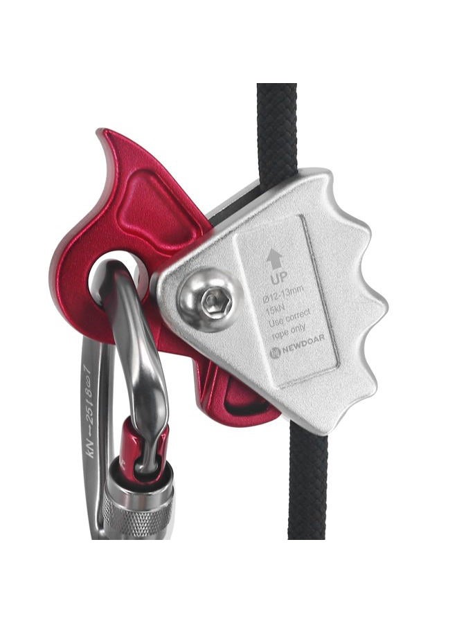 Newdoar Rope Grab Ascender 15KN Riser Adjuster Fits 9mm-12mm Rope for Rocking Climbing Protection Rescue - Image 5