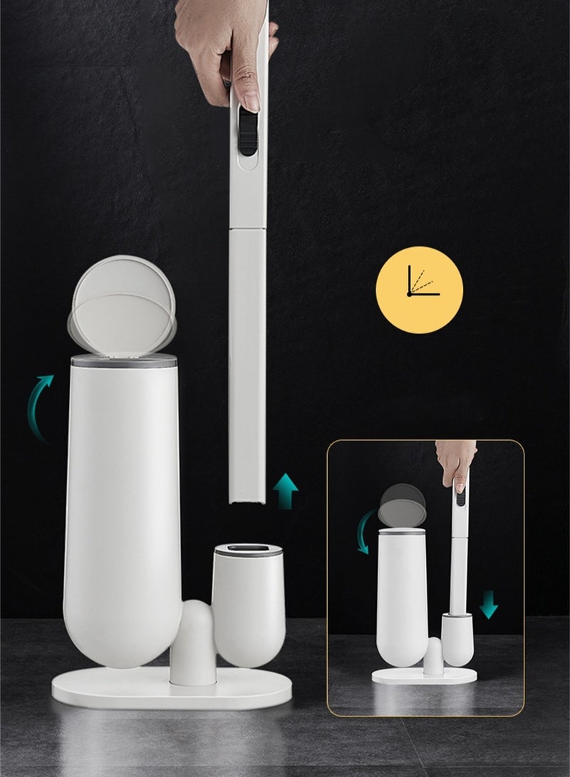 Disposable toilet brush set household bathroom toilet no dead corners clean toilet toilet brush - Image 5