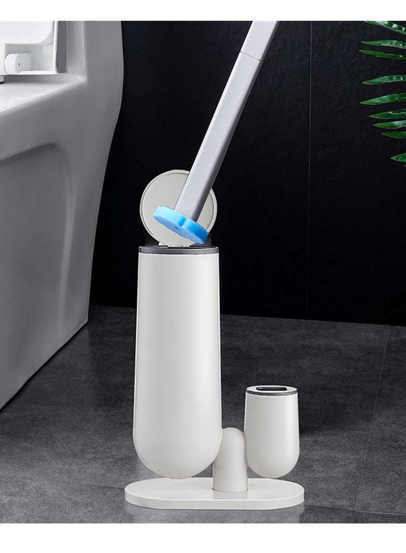 Disposable toilet brush set household bathroom toilet no dead corners clean toilet toilet brush - Image 2