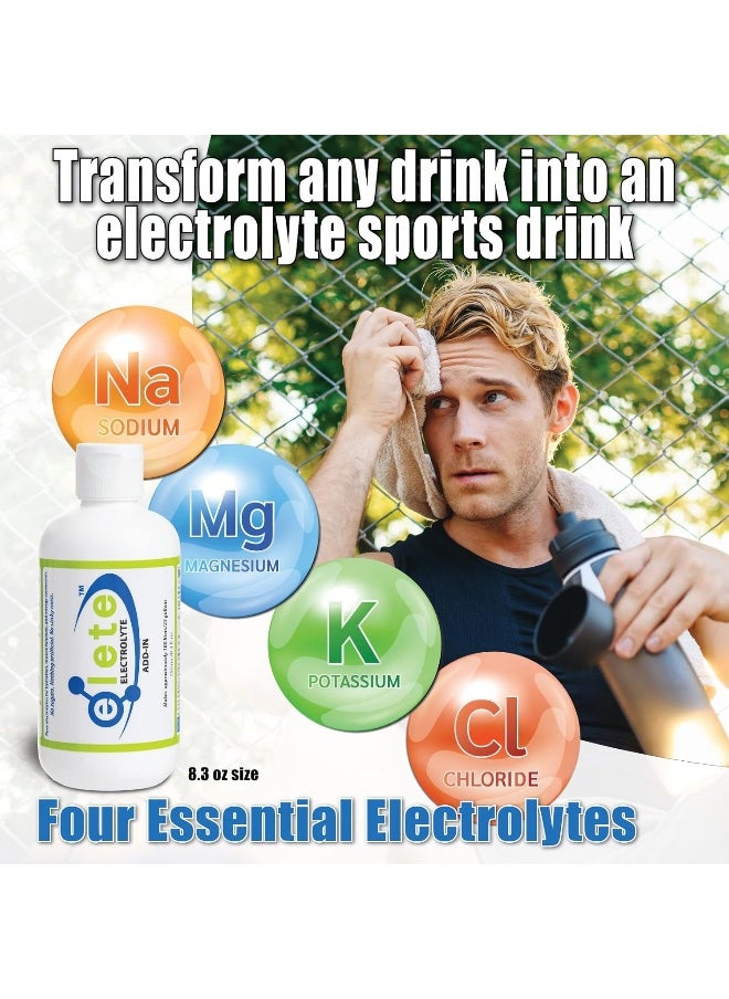 Elete Citrilyte Add-in Elete All Natural Electrolyte Add-In Economy Refill Bottle 8.3 Fl. Oz. 106534  - Image 4
