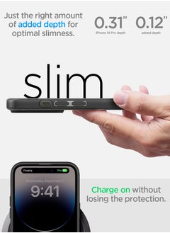 Spigen غطاء حماية هجين للغاية لهاتف Apple iPhone 14 Pro - أسود فاتح  - Image 3