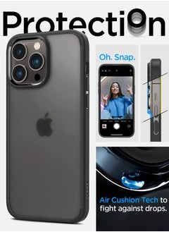 Spigen غطاء حماية هجين للغاية لهاتف Apple iPhone 14 Pro - أسود فاتح  - Image 4