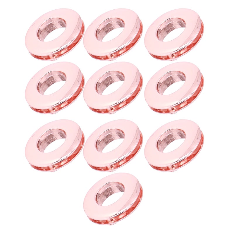 10pcs Eyelets Buttons Metal Smooth Surface Exquisite High Hardness Grommet Kit for DIY Clothing Bag WalletRose Gold - Image 5