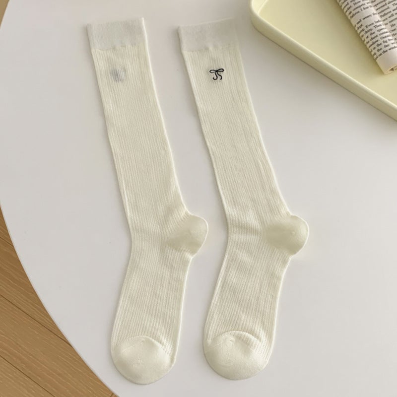 Breathable Ballet Socks Women Mesh Spring Summer Light gray - Image 2