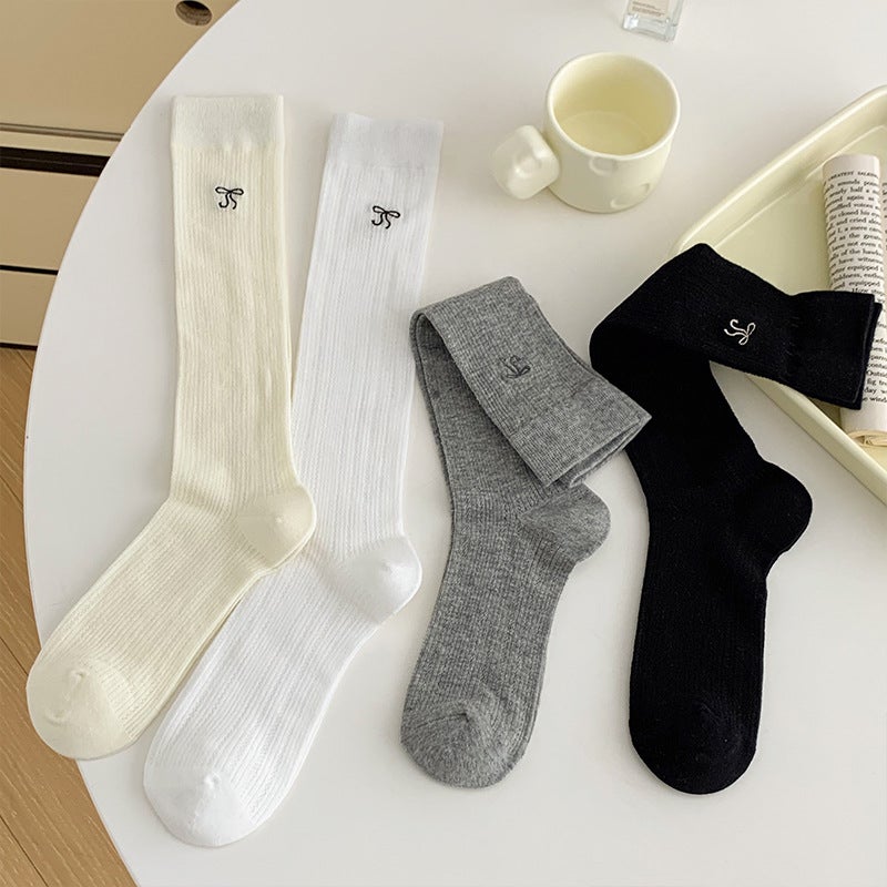 Breathable Ballet Socks Women Mesh Spring Summer Light gray - Image 5