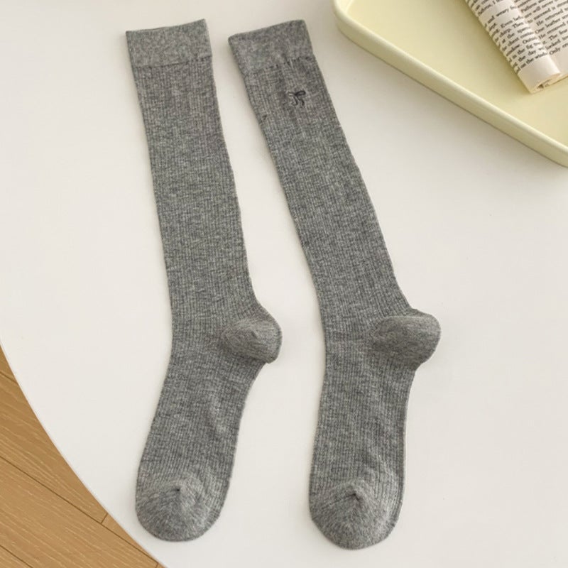 Breathable Ballet Socks Women Mesh Spring Summer Light gray - Image 1