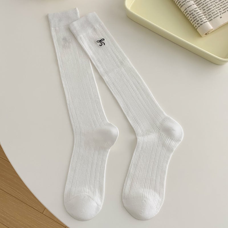 Breathable Ballet Socks Women Mesh Spring Summer Light gray - Image 3