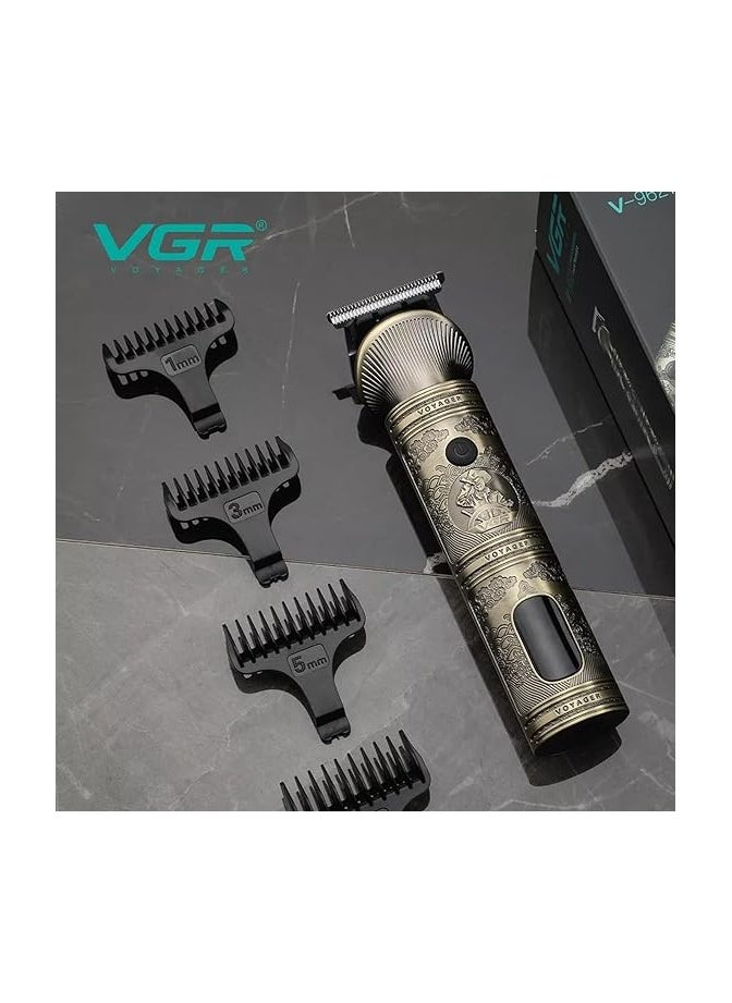 VGAD - VGR V-106 Professional 6in1 Grooming Kit with LED Display Trimmer 180 min Runtime 16 Length Settings (Gold) - Image 1