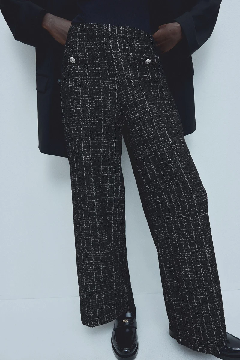 H&M Bouclé-Jersey Trousers