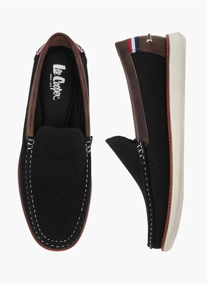 لي كوبر Men's Textured Slip-On Loafers