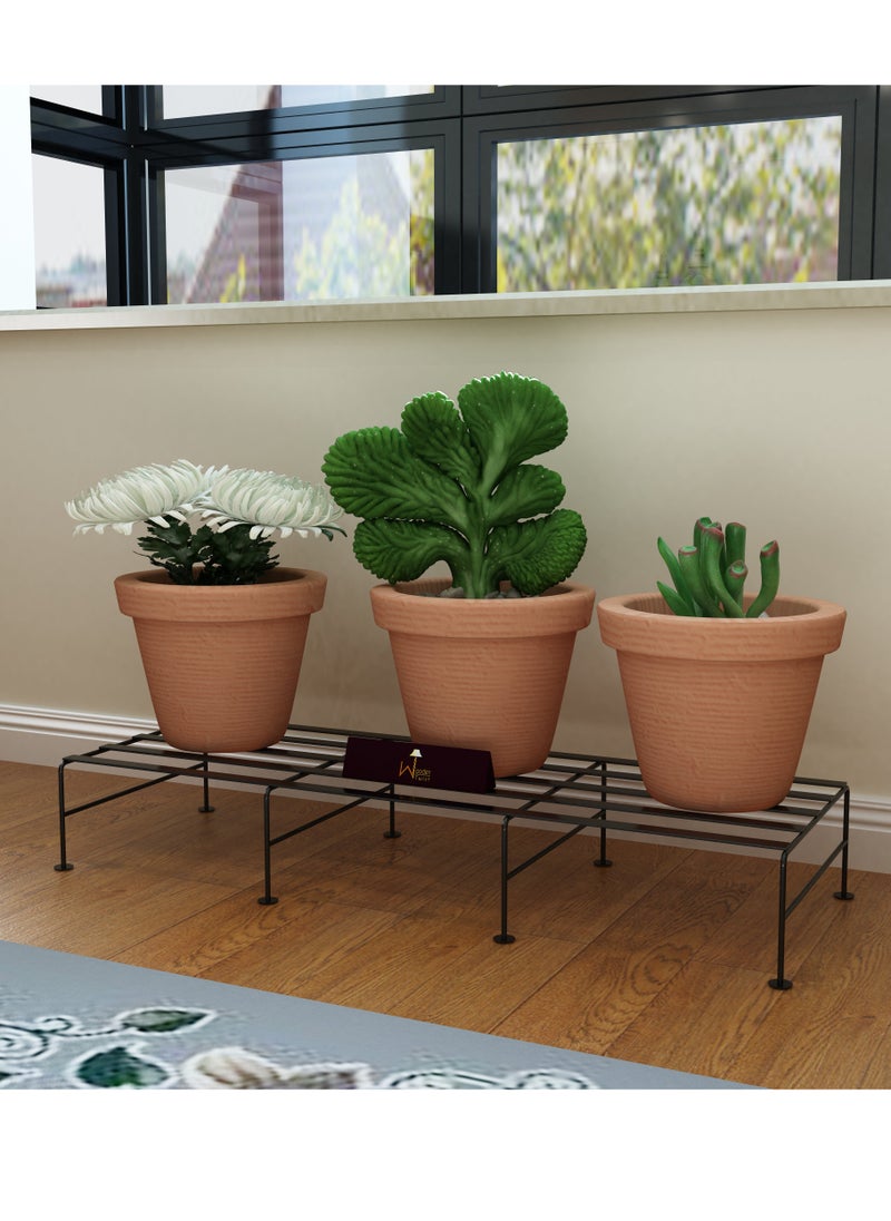 Wooden Twist - Vertical Wrought Iron Planter Stand Pot Stand ( Set of 4 ) - Image 1