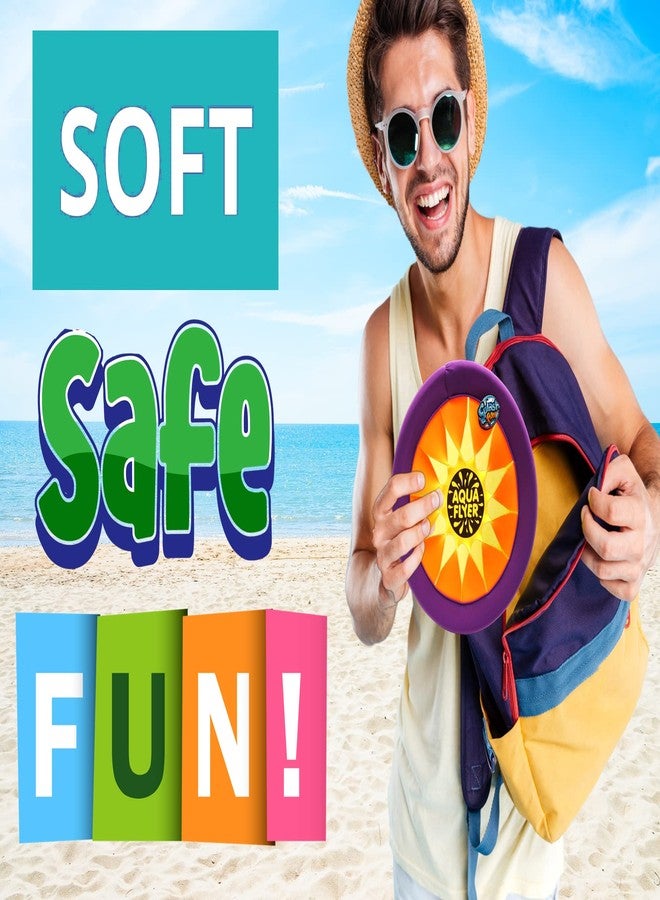 JA-RU Soft Flying Disc Toy (2 Discs Assorted Colors) 12 Inch Flying Rings for Kids | Outdoor Recess Toys | Swimming Pool & Beach Sports Games | Party Favors. 1031-2p - Image 2
