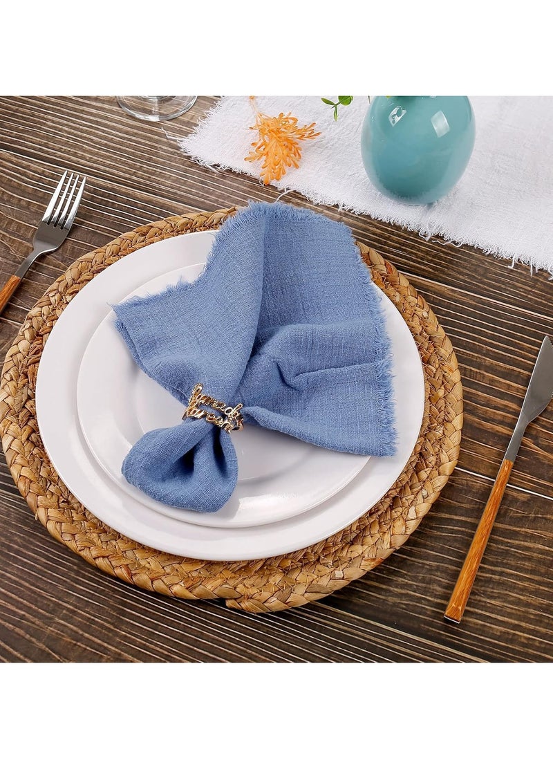 Jorunb - Ramadan Napkin Rings 6Pcs Gold Napkin Rings with Ramadan Kareem/Bismillah Letters Napkin Buckles Holder Eid Mubarak Party Ramadan Festival Table Decoration - Image 1
