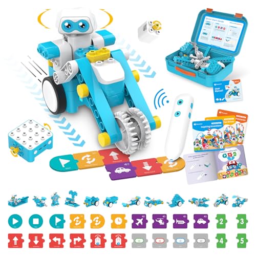 WhalesBot B3 Pro 24in1 Coding Robot Kit Educational STEM Toy Advanced Smart Programming for Educators Robot Building Set with ControllerMotorSensors for Kids 46 57 - Image 1